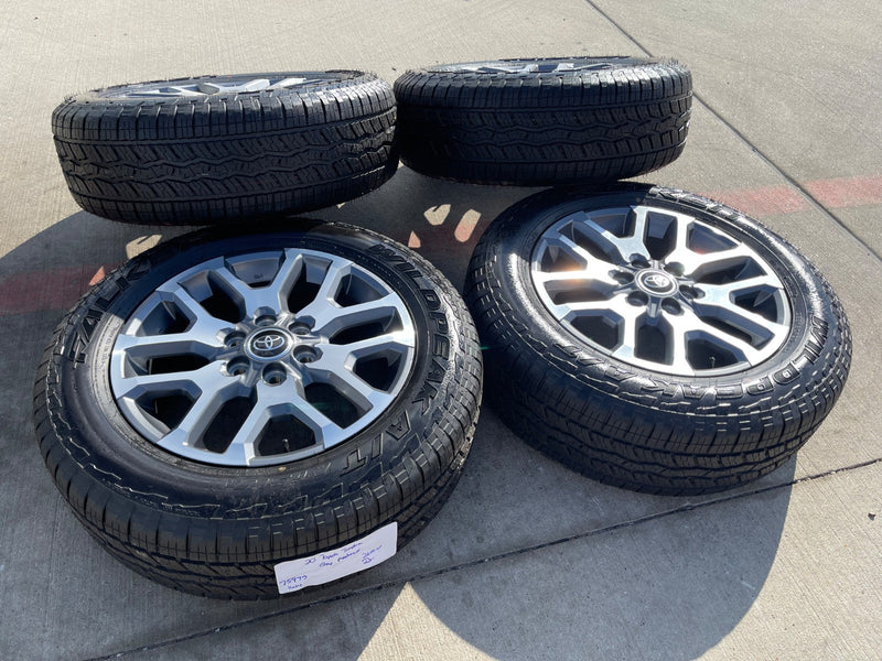20" Toyota Tundra TSS TRD OEM wheels rims 95359 75277 Sequoia 2025 2026 NEW A/T Texas Truck Tire