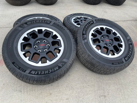 18" Toyota Tacoma 4Runner TRD OEM 94199 wheels rims 2024 2025 2026 MICHELIN NEW Texas Truck Tire