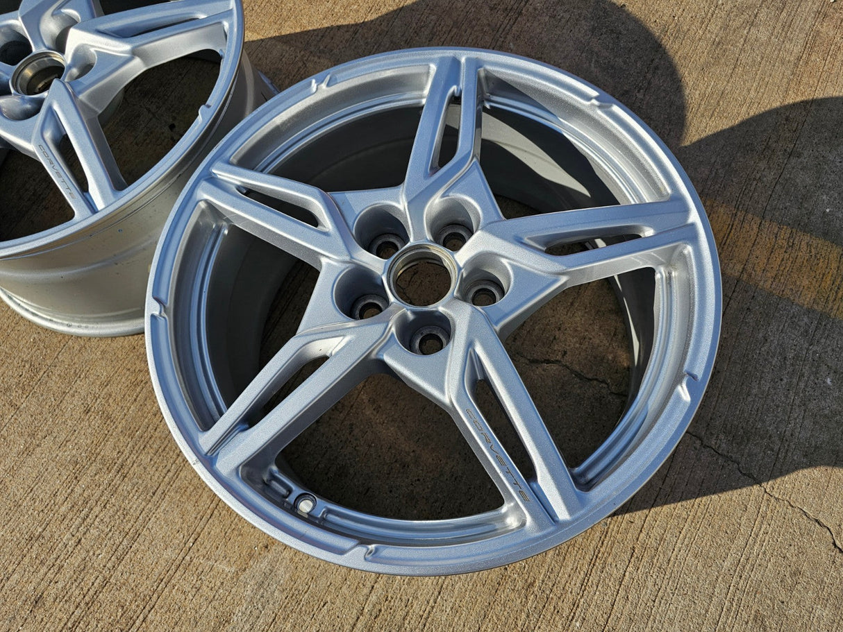 20" 20x11 Chevy Corvette C8 OEM wheel rim 96705 14008 REAR 2023 2024 2025 NEW Texas Truck Tire