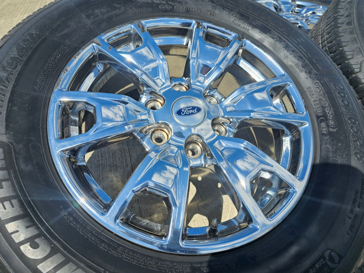 18" Ford Ranger Bronco OEM 10231 wheels rims 2021 2022 2023 2024 2025 CHROME Texas Truck Tire