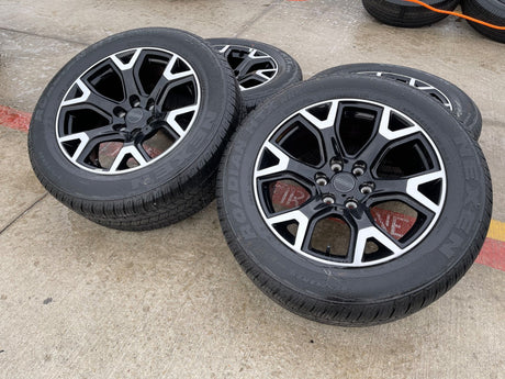 20" Jeep Grand Wagoneer Dodge Ram 1500 OEM black 9296 wheels rims 2025 2026 NEW Texas Truck Tire