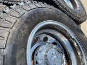 17" Dodge Ram 3500 Dually Laramie 8x200 wheels rims 2701 2702 OEM FIRESTONE Texas Truck Tire