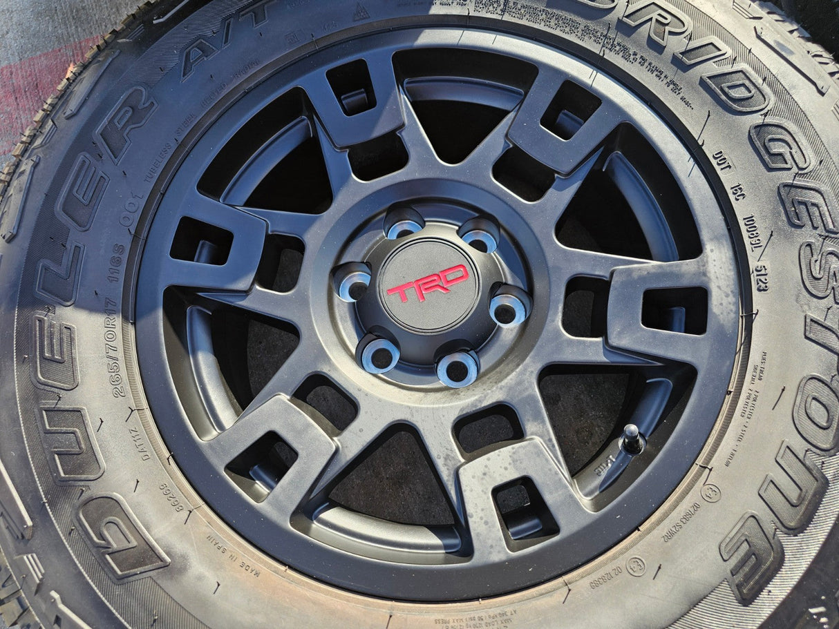 17" Toyota Tacoma 4Runner OEM wheels rims black 75167 TRD FJ DUELER A/T NEW Texas Truck Tire