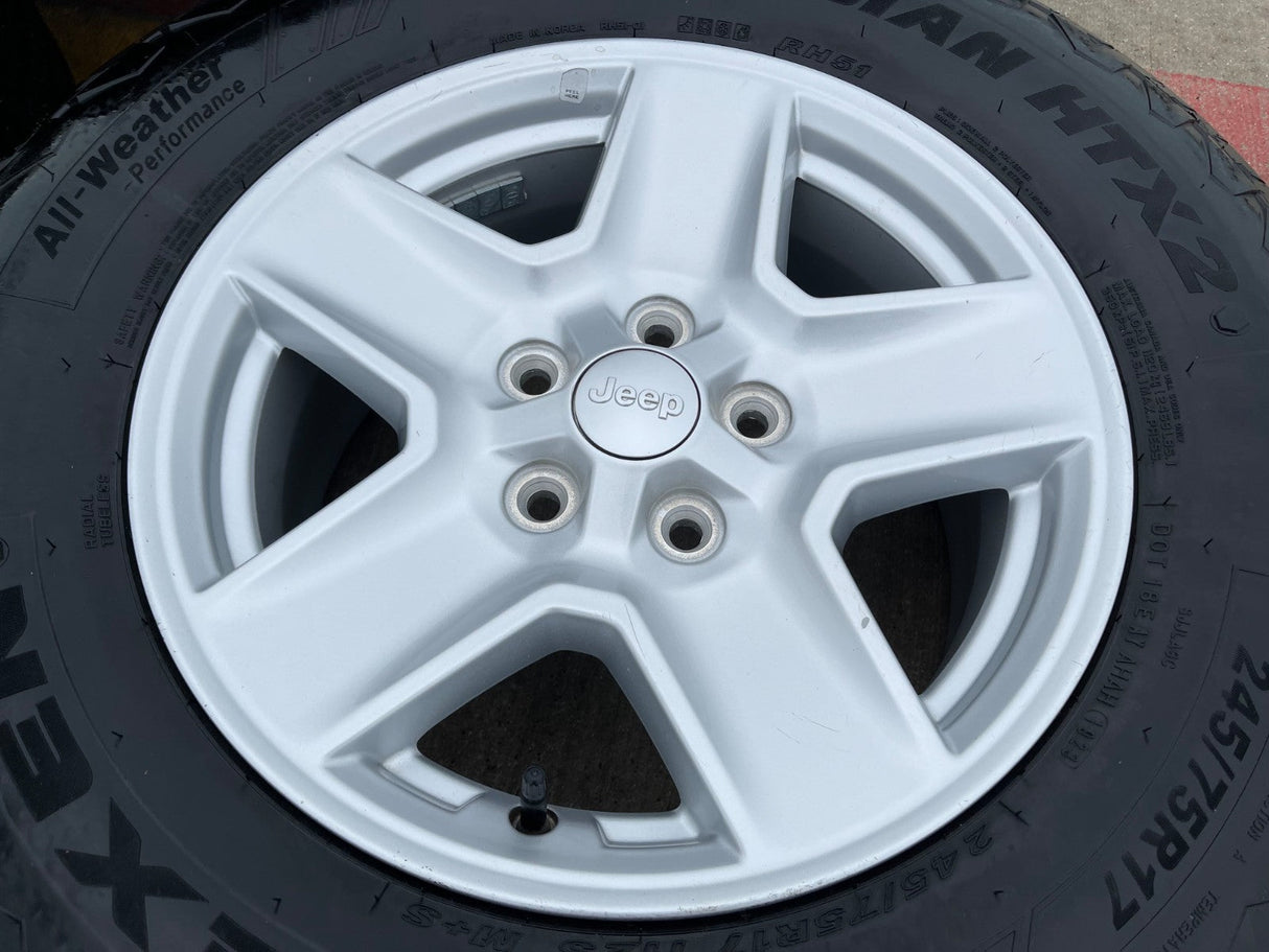 17" Jeep Gladiator OEM wheels rims 9235 Wrangler 2024 2025 2026 NEXEN Texas Truck Tire