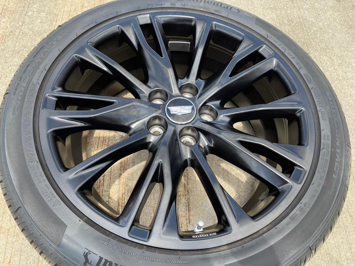 20" Cadillac XT4 OEM black wheel rim tire 2023 2024 2025 2026 NEW Texas Truck Tire