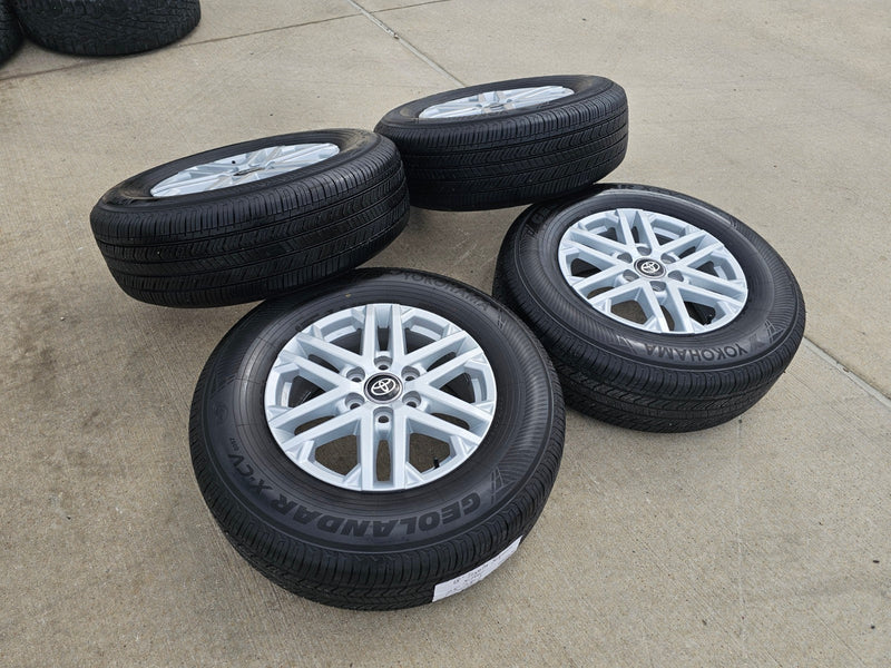 18" Toyota Tundra Sequoia OEM wheels rims 75281 LX600 2024 2025 2026 YOKOHAMA Texas Truck Tire