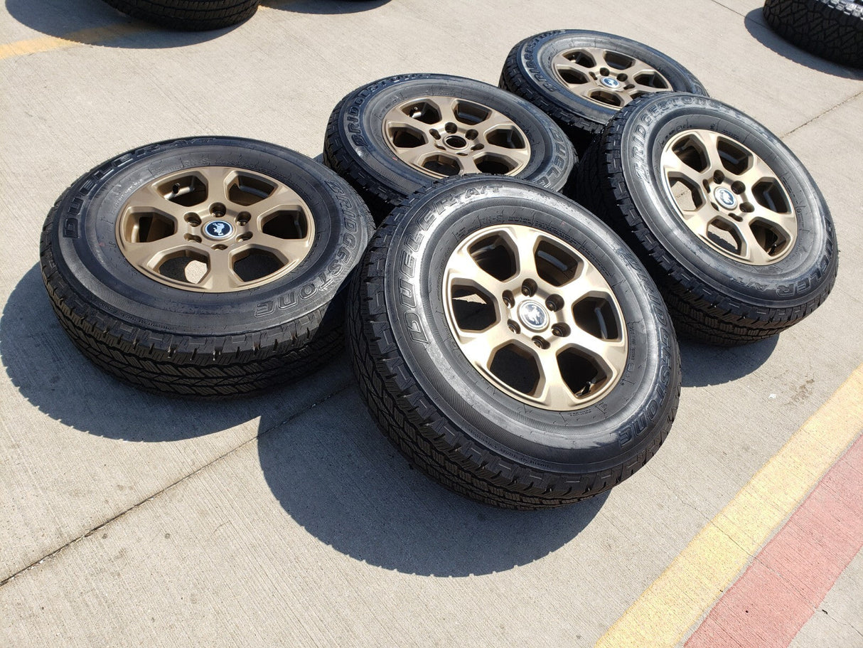17" Ford Bronco HERITAGE wheels rims BRONZE tires 10384 OEM NEW Texas Truck Tire
