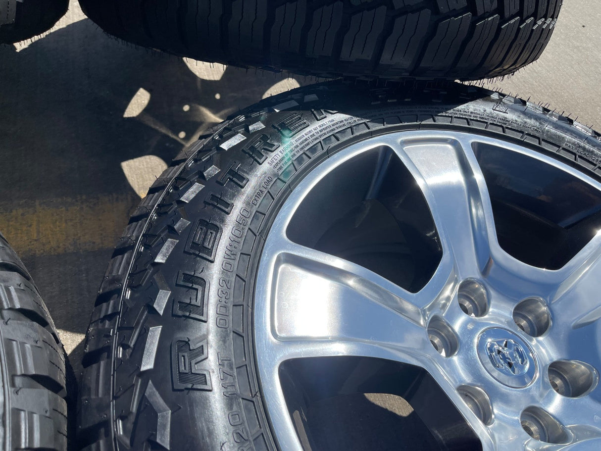 20" Dodge Ram 1500 OEM LIMITED 2676 2723 wheels rims 2025 2026 FALKEN A/T NEW Texas Truck Tire