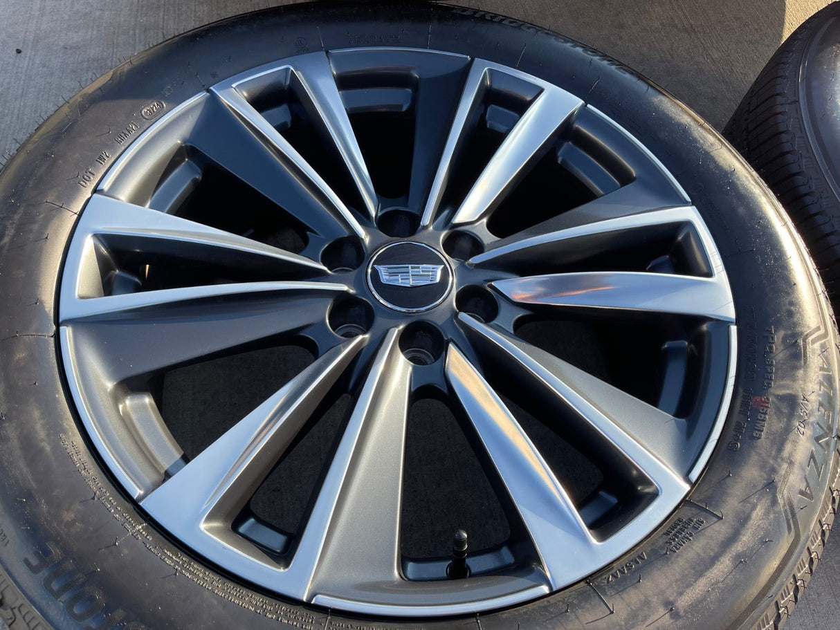 22" Cadillac Escalade Platinum OEM wheels rims tires 2024 2025 2026 FRESH NEW Texas Truck Tire