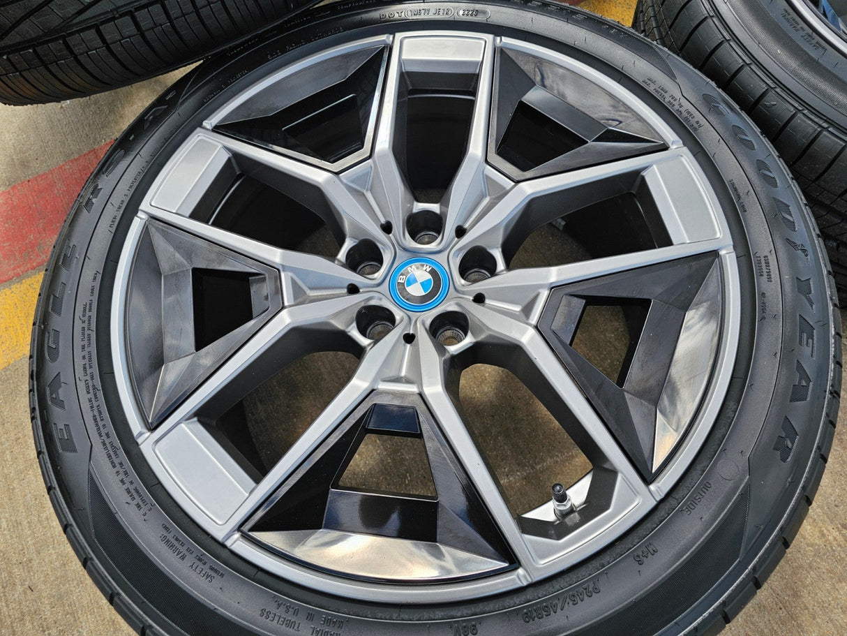 19" BMW OEM 5 Series wheels rims 86710 5x112 G60 i5 2024 2025 2026 NEW GOODYEAR Texas Truck Tire
