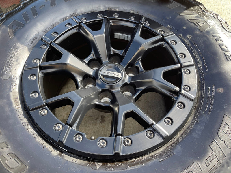 17" Ford F-150 Raptor R OEM BEADLOCK 10460 rims wheels 37" tires BFG Texas Truck Tire