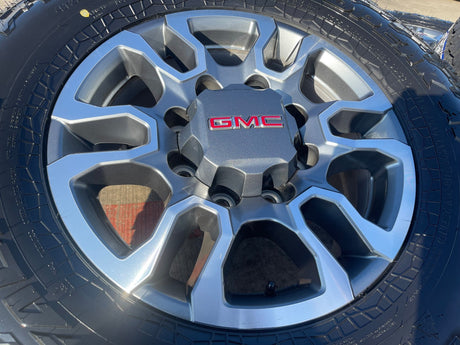 18" GMC Sierra AT4X Chevy Silverado 2500 3500 OEM 5949 wheels rims FALKEN NEW Texas Truck Tire