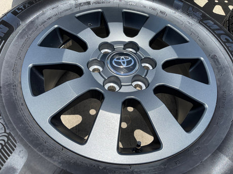 18" Toyota Land Cruiser OEM TRD wheels rims 95952 Tundra Sequoia MICHELIN Texas Truck Tire
