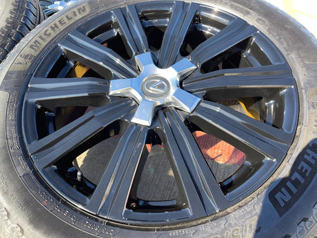 21" Lexus LX570 Toyota Land Cruiser OEM 74341 black wheels rims tires NEW Texas Truck Tire