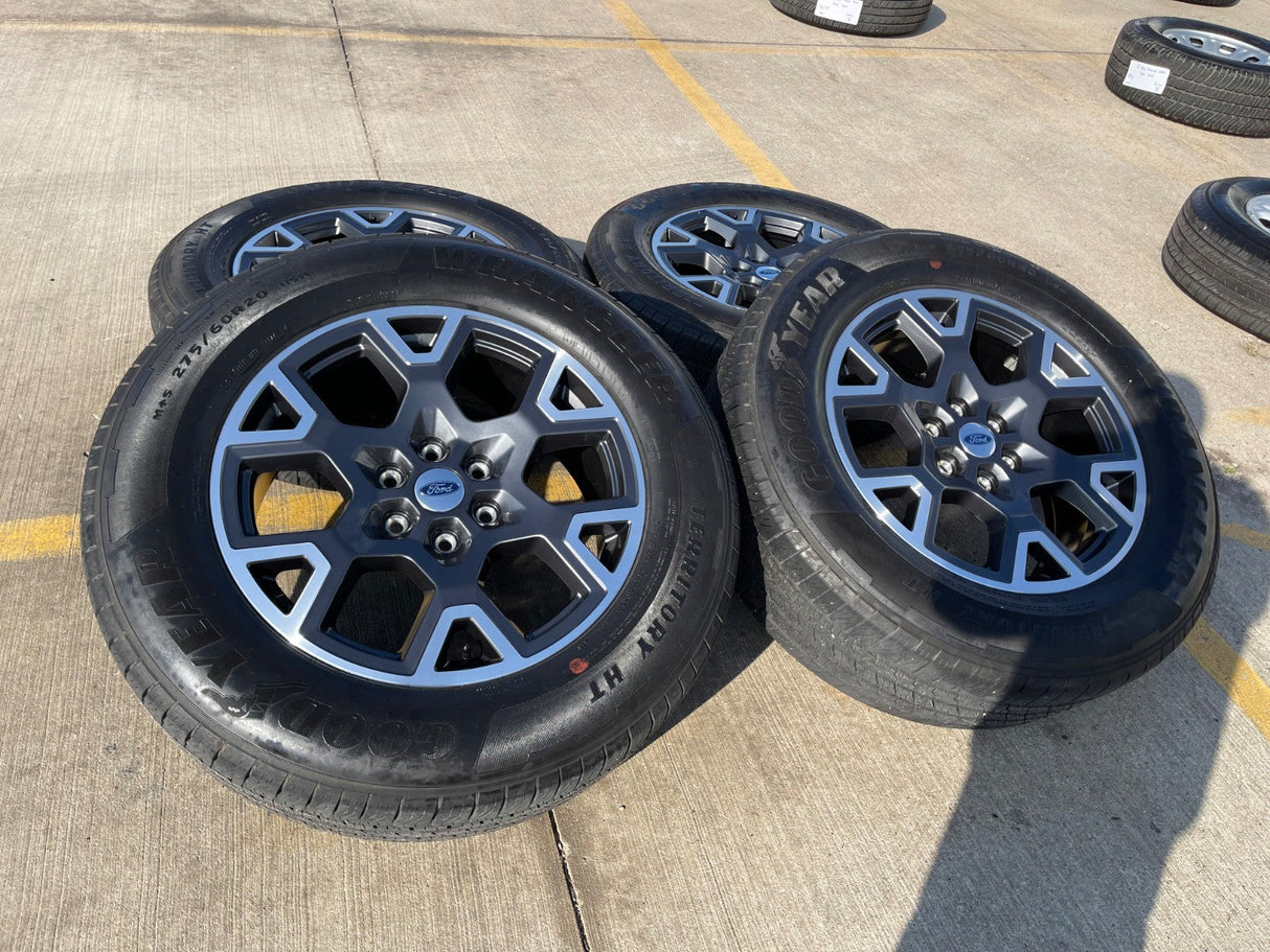 20" Ford F-150 LARIAT OEM 95864 rims wheels Expedition 2024 2025 2026 GOODYEAR Texas Truck Tire