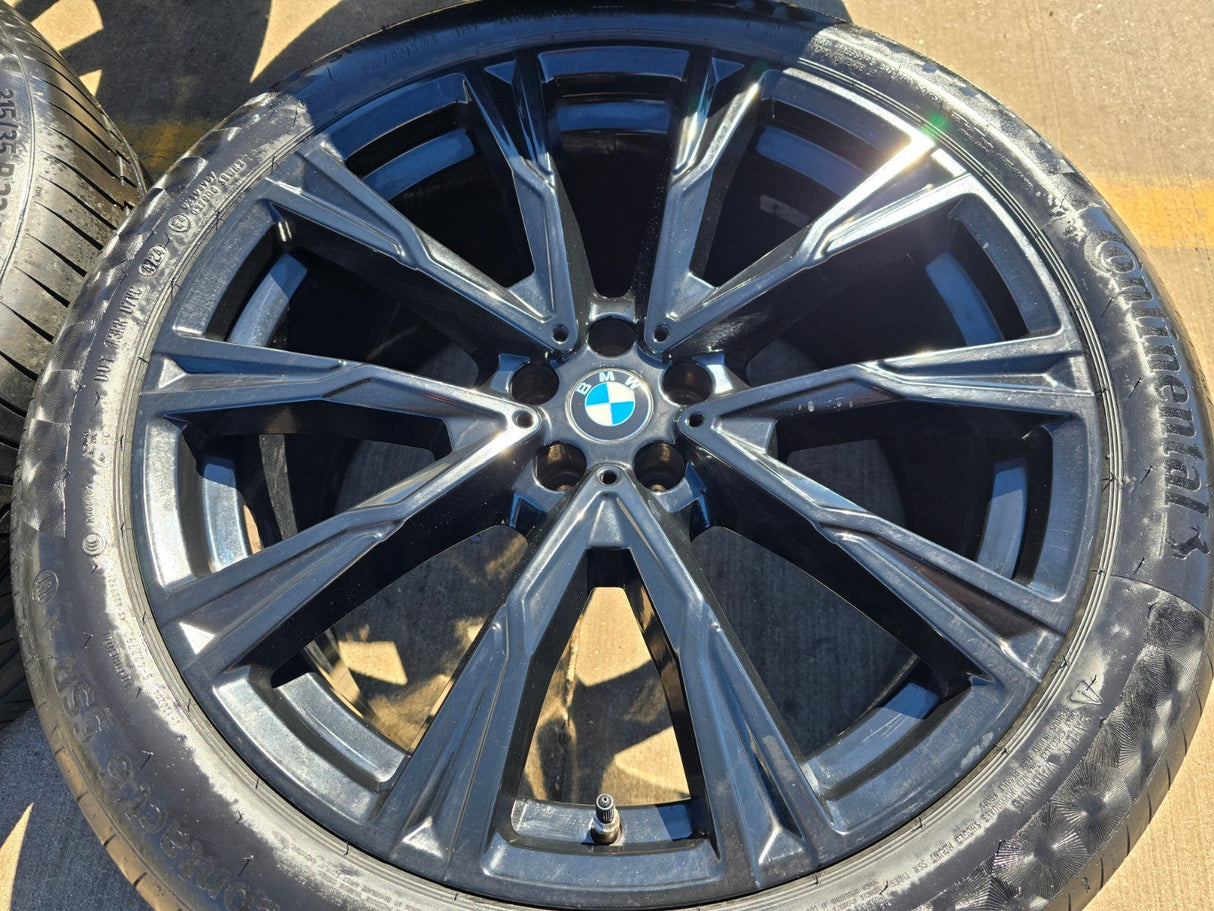 22" BMW X5 X6 X7 OEM 86534 86539 Series wheels rims tires CONTINENTAL Texas Truck Tire