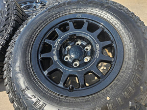 (4) 18" AEV SALTA GMC Sierra AT4X Chevy Silverado OEM rims wheels 2024 2025 Texas Truck Tire