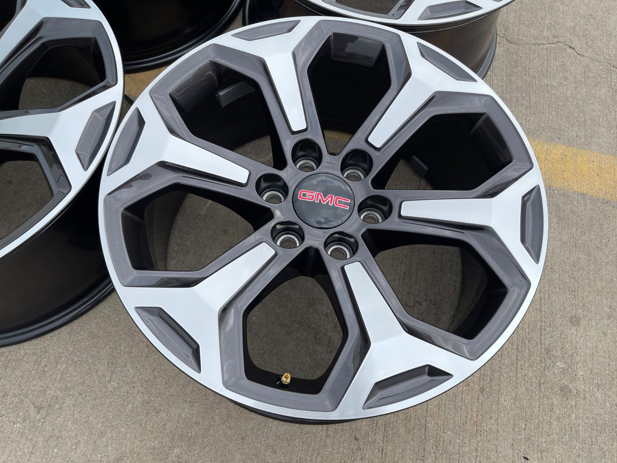 20" GMC Sierra AT4X Canyon Chevy Silverado OEM wheels rims 2024 2025 2026 NEW Texas Truck Tire