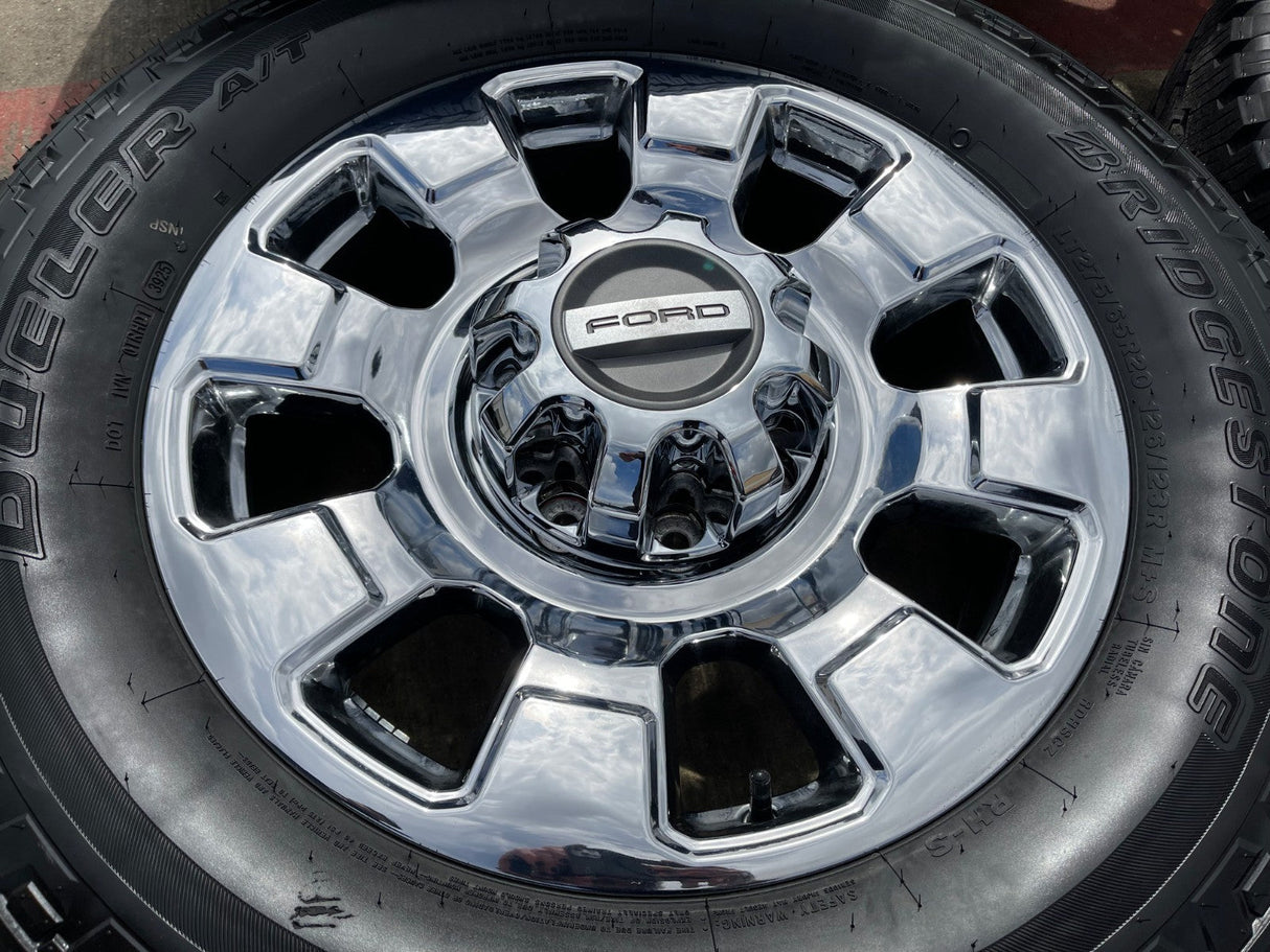 20" Ford F-250 F-350 OEM Lariat 10295 25085 10552 wheels rims 2026 NEW Texas Truck Tire