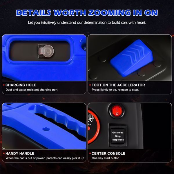 Electric Kids ATV with Forward/Reverse Switch and 4-Wheel Beach Buggy Design