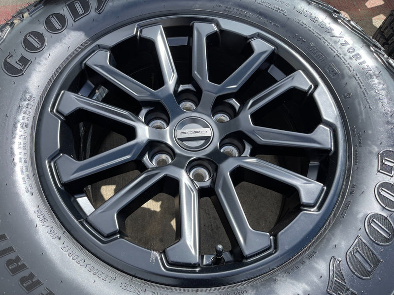 17" Ford F-150 Raptor OEM 10611 rims wheels Bronco 2025 2026 NEW GOODYEAR 33" Texas Truck Tire