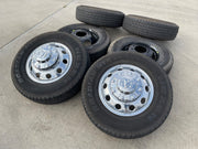 17" Dodge Ram 3500 Dually Laramie 8x200 wheels rims 2701 2702 OEM NEXEN Texas Truck Tire