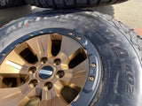 17" Ford F-150 Raptor OEM BEADLOCK 10114 BRONZE rims wheels tires BFG 37" NEW Texas Truck Tire