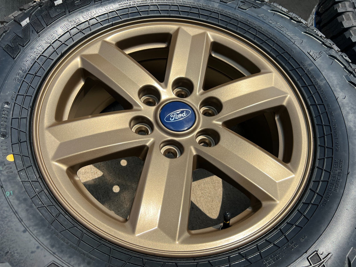 17" Ford F-150 OEM BRONZE Tremor rims wheels tires 10339 FALKEN A/T3 NEW Texas Truck Tire
