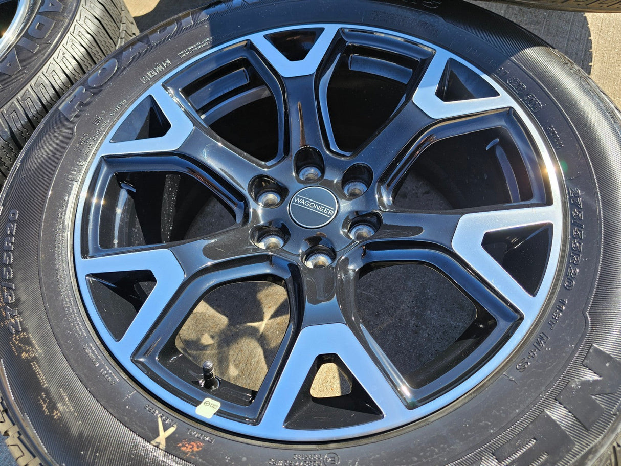 20" Jeep Grand Wagoneer Dodge Ram 1500 OEM black 9296 wheels rims 2025 2026 NEW Texas Truck Tire