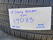 18" Chevy Blazer Traverse GMC Acadia OEM 14083 wheels rims tires PIRELLI Texas Truck Tire