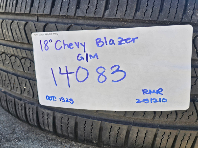 18" Chevy Blazer Traverse GMC Acadia OEM 14083 wheels rims tires PIRELLI Texas Truck Tire