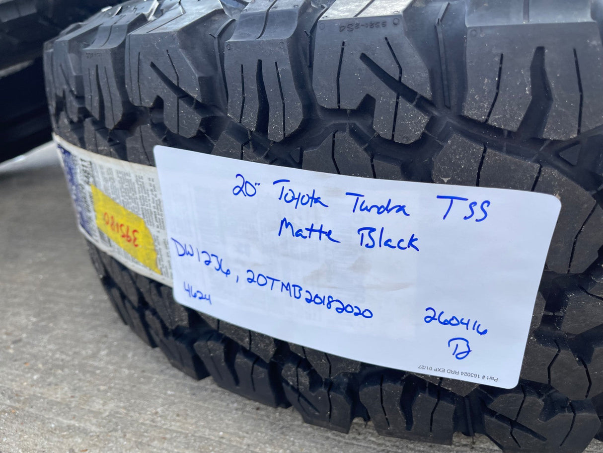 20" Toyota Tundra Sequoia T FORCE TSS TRD OEM black wheels rims 5x150 NEW BFG Texas Truck Tire