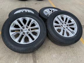 20" Ford F-150 LARIAT Limited OEM 10619 rims wheels CHROME Expedition 2026 NEW Texas Truck Tire