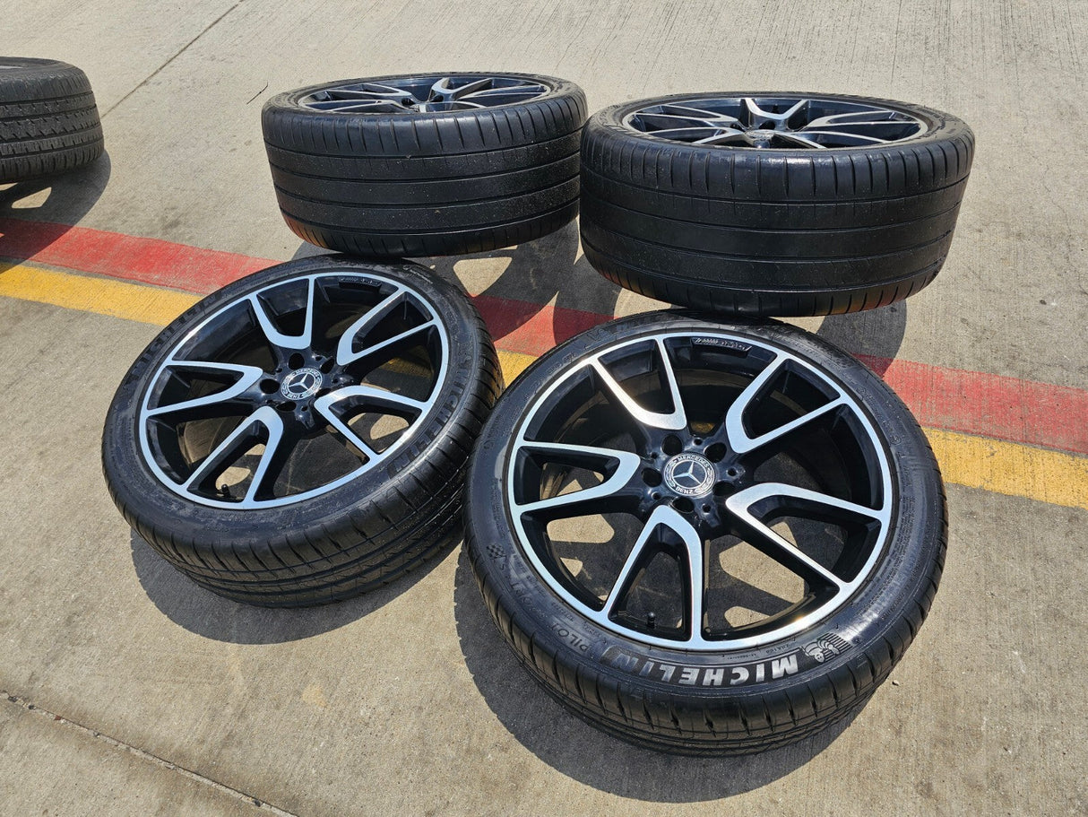 20" Mercedes E43 E53 E400 AMG S580 S65 S63 OEM 85543 85544 wheels rims Texas Truck Tire