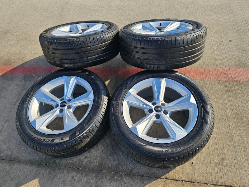19" Audi Q7 OEM wheels rims Q8 RS S VW Atlas 12052 tires 2022 2023 2024 2025 Texas Truck Tire