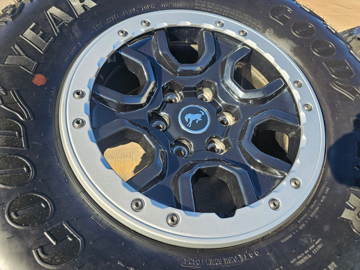 17" Ford Bronco SASQUATCH wheels rims BEADLOCK 10388 Ranger GOODYEAR M/T Texas Truck Tire