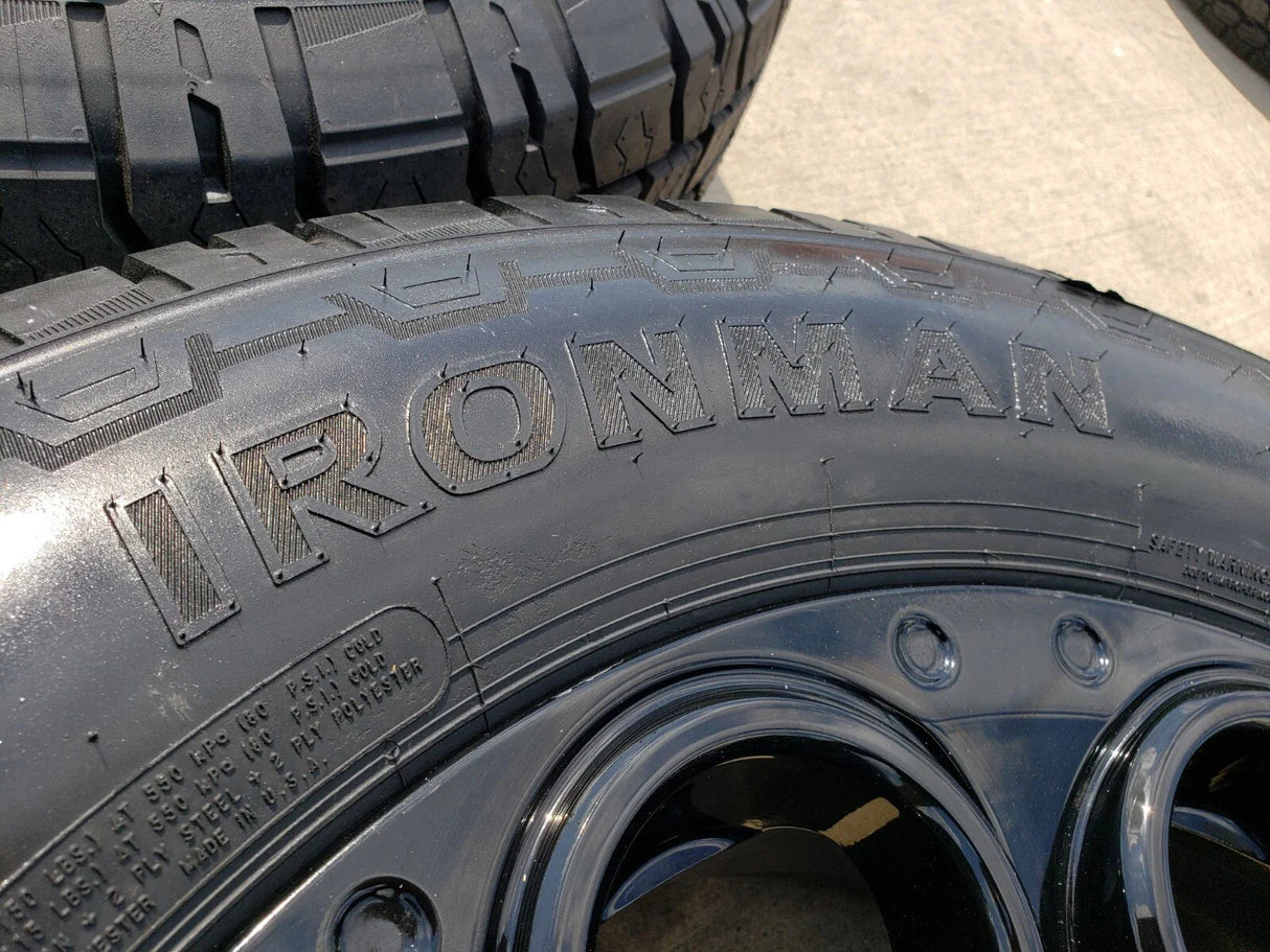 20" Ford F-250 F-350 OEM black TREMOR wheels rims 10299 10484 A/T2 tires NEW Texas Truck Tire