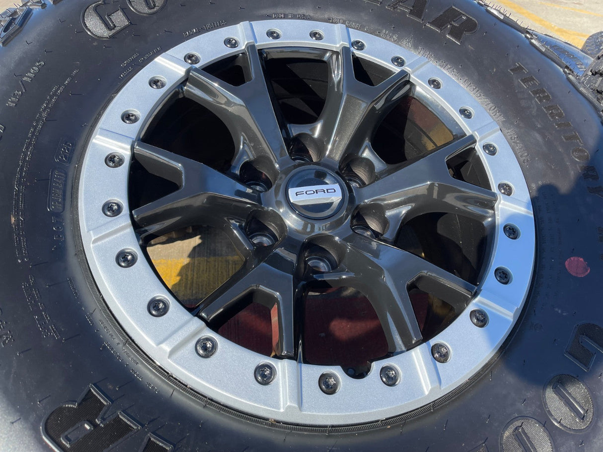 17" Ford F-150 Raptor Bronco R OEM Replica BEADLOCK 10460 rims wheels NEW 35" Texas Truck Tire