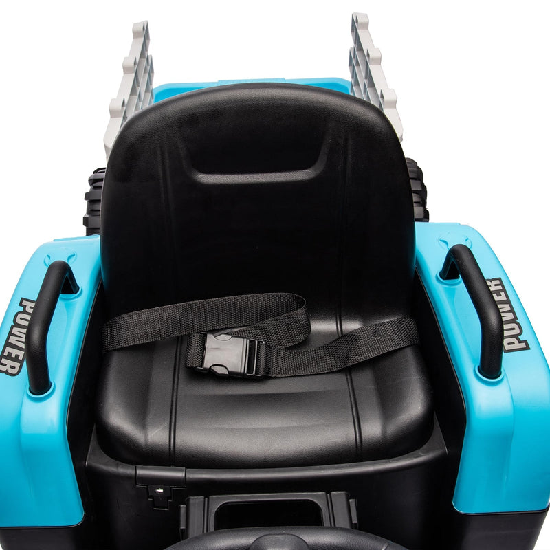 12V Battery-Powered Ride-On Tractor with Trailer and Remote Control