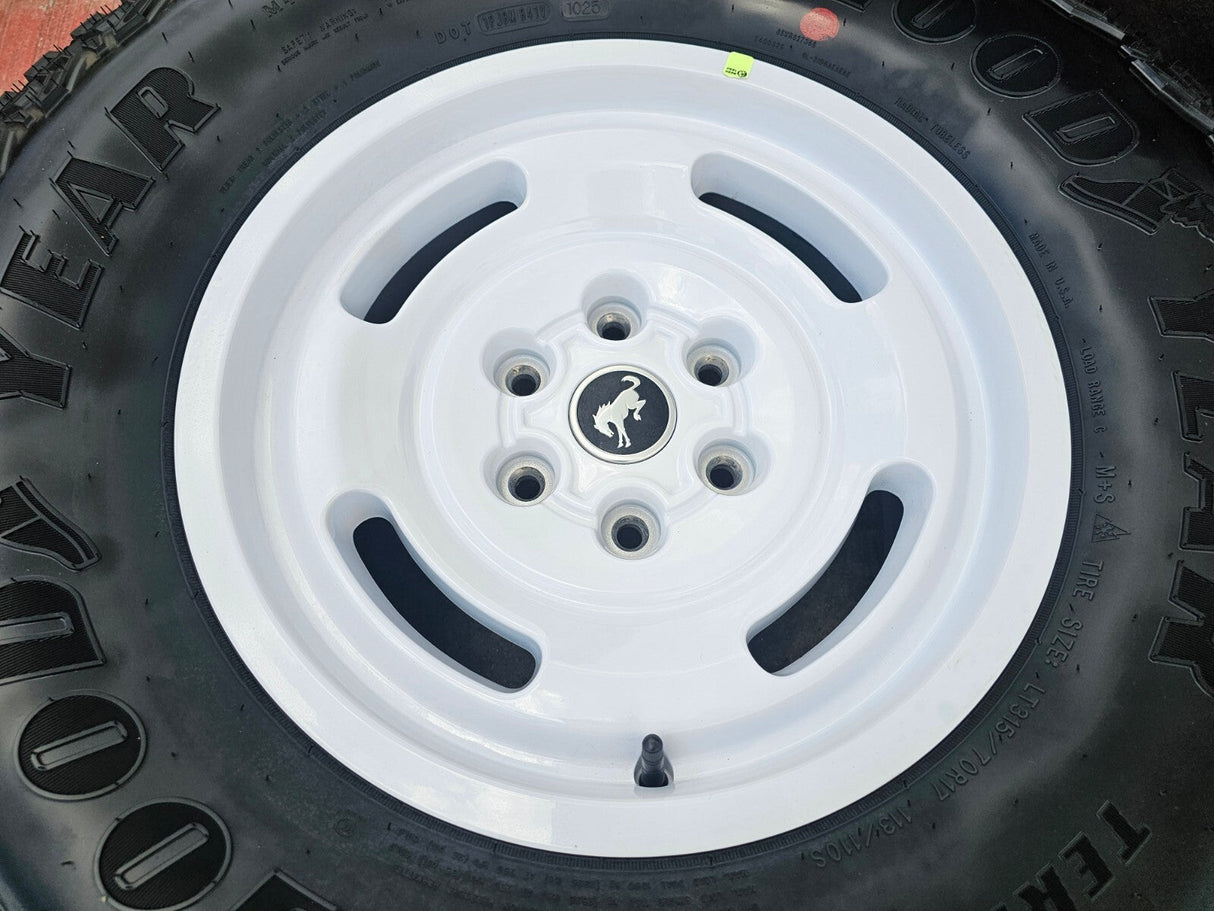 17" Ford Bronco HERITAGE Limited Edition wheels rims white 2025 2026 NEW Texas Truck Tire