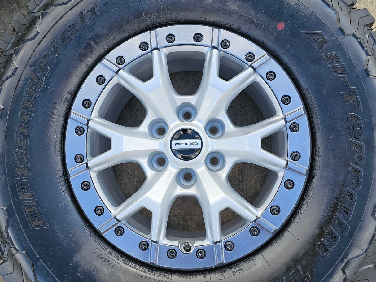 17" Ford F-150 Raptor R OEM Replica BEADLOCK 10460 rims wheels 35" tires BFG NEW Texas Truck Tire