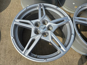 19" + 20" Chevy Corvette C8 OEM wheels rims 14007 14008 2023 2024 2025 2026 NEW Texas Truck Tire