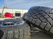 18" GMC Sierra AT4X Chevy Trail Boss 2500 OEM 14136 wheels rims GOODYEAR 35" Texas Truck Tire