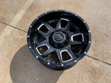 (1) 20x10 Gear Off Road 743BM Armor wheel rim 8x165 Chevy GMC Ram 2500 3500 NEW Texas Truck Tire