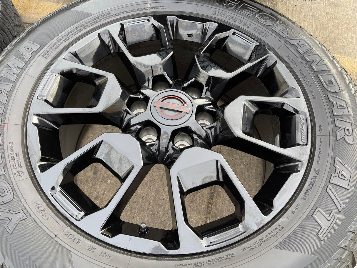 20" Nissan Titan PRO-4X Armada OEM wheels rims tires 2024 2025 2026 NEW Texas Truck Tire