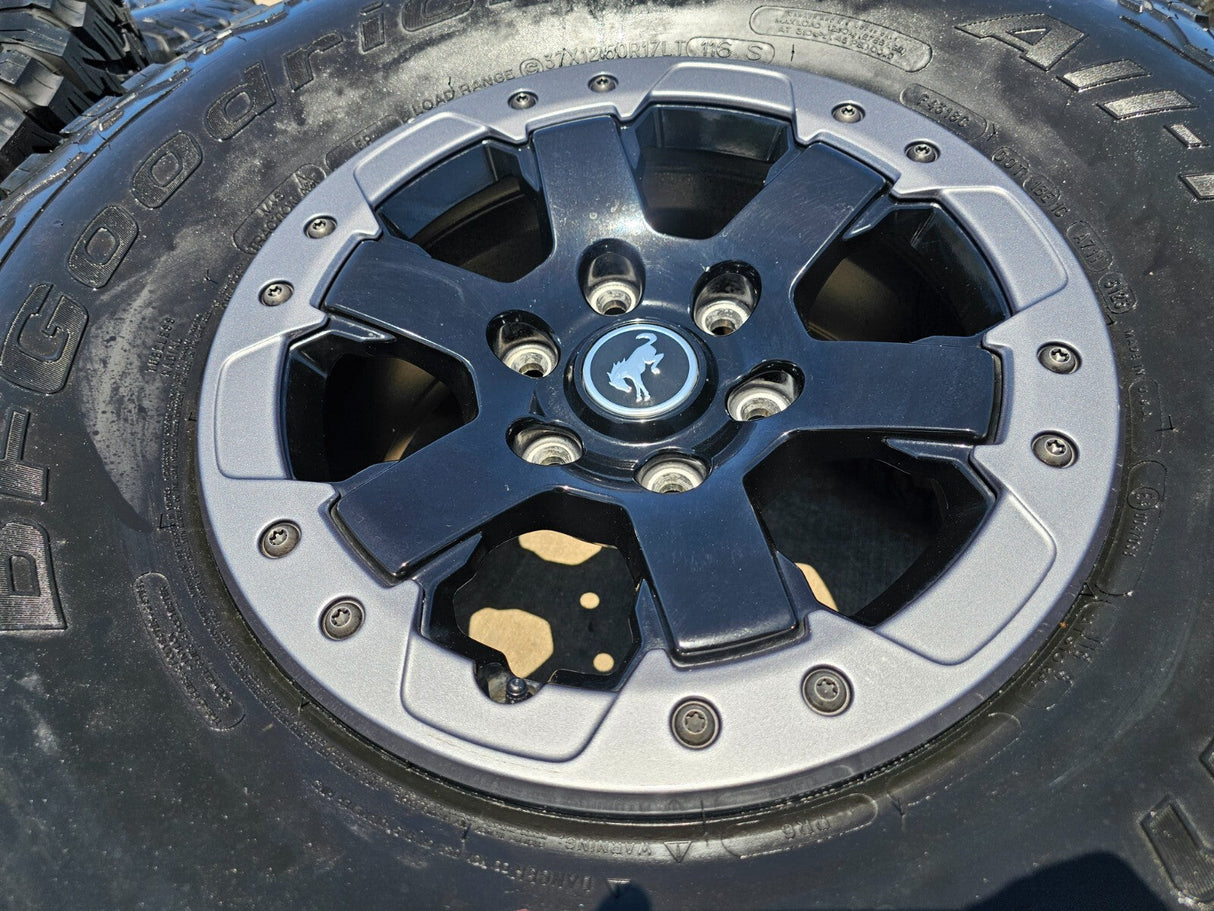 17" Ford Bronco HERITAGE OEM 10386 wheels rims BEADLOCK 2024 2025 2026 NEW 37" Texas Truck Tire