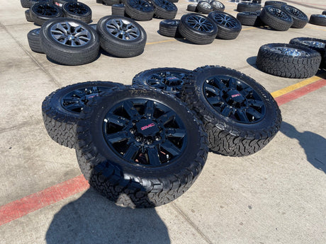 20" GMC Sierra AT4X 2500 3500 OEM 14137 5963 wheels rims Silverado BFG KO3 NEW Texas Truck Tire