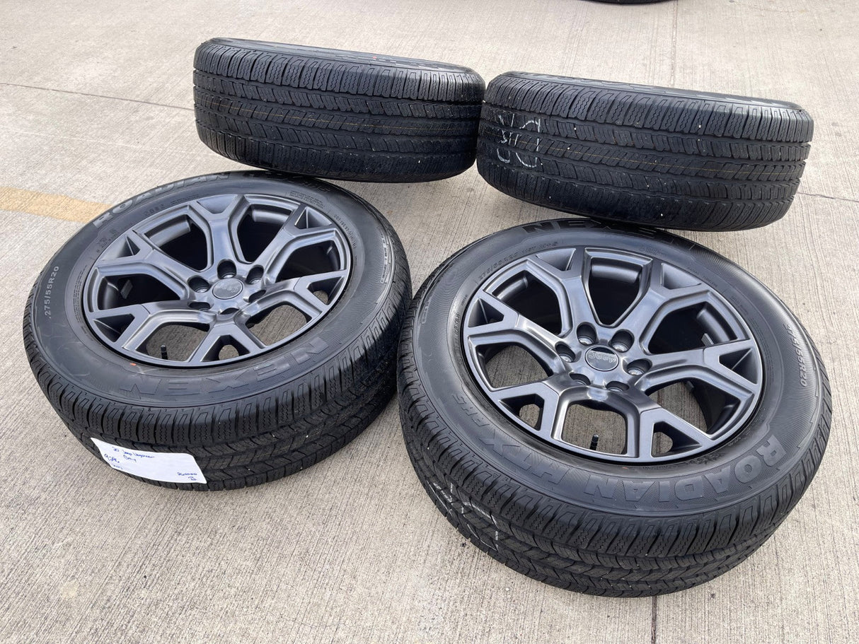 20" Jeep Grand Wagoneer Dodge Ram 1500 OEM gray 9296 wheels rims 2025 2026 NEW Texas Truck Tire