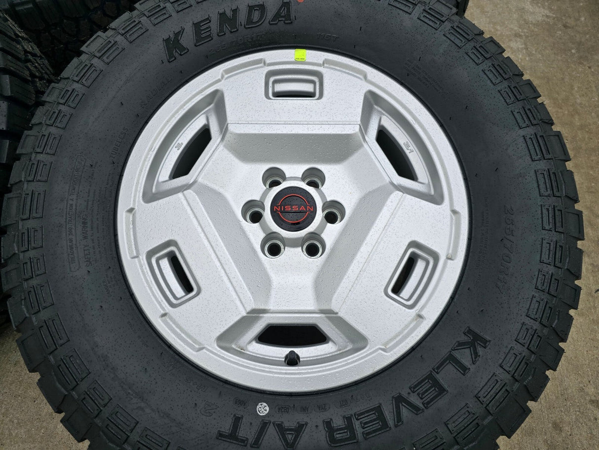 17" Nissan Frontier OEM Retro Hardbody Edition 62783 wheels rims 2025 NEW A/T2 Texas Truck Tire