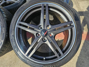 19" + 20" Chevy Corvette Z06 C8 OEM FORGED 94027 94028 wheels rims 2024 2026 NEW Texas Truck Tire